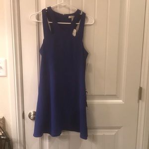 Blue cutout formal dress!